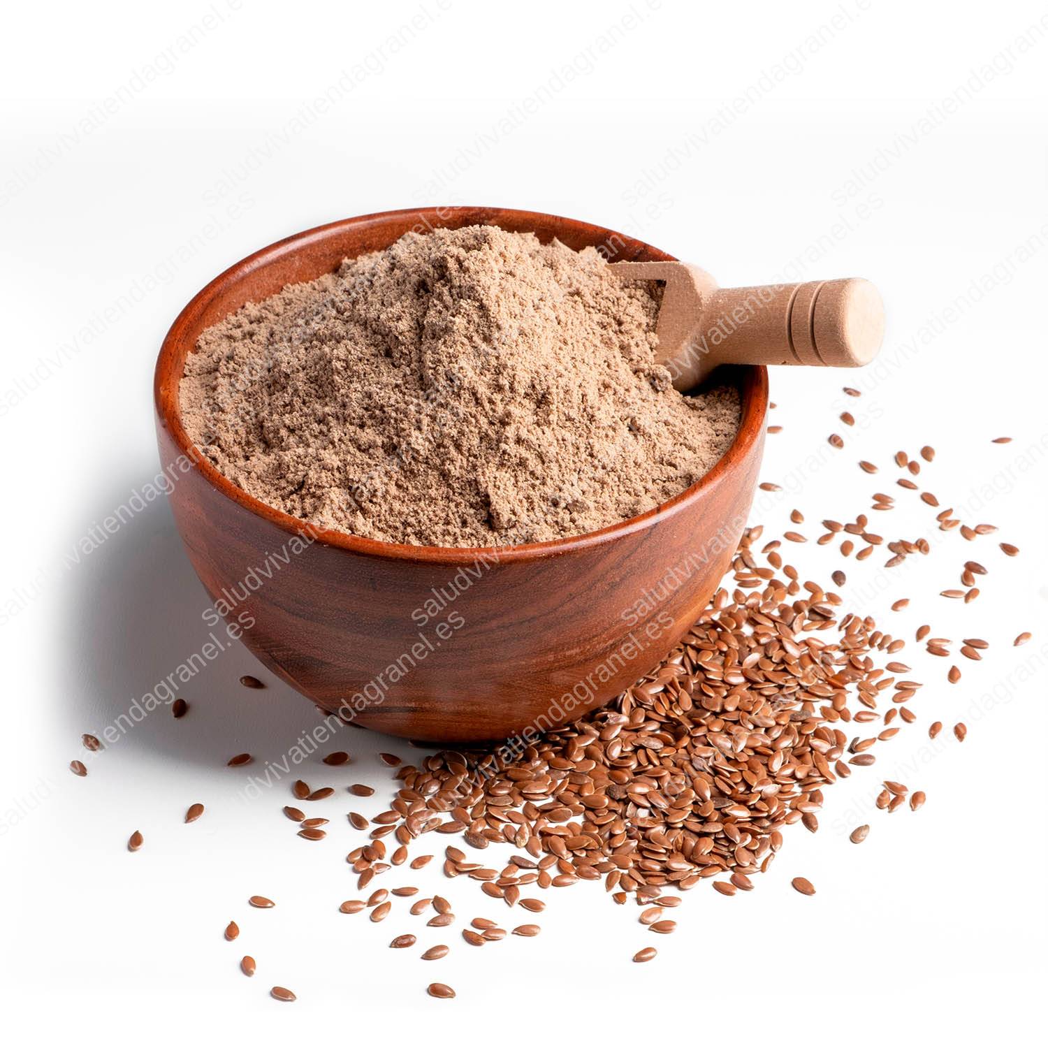 Semillas de Lino Molidas (harina) – ECO – GRANEL - Saludviva